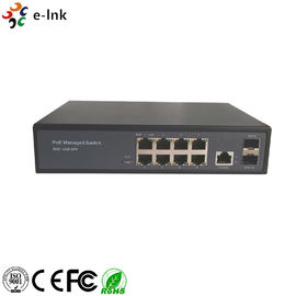 8-portowy przełącznik POE Ethernet Zarządzany Gigabit Auto Sensing 24V 48V Zarządzanie warstwą 2