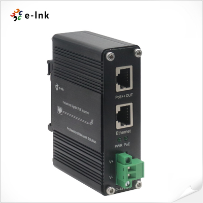 Industrial Gigabit PoE+ Injector IEEE 802.3bt 95W with Voltage Booster