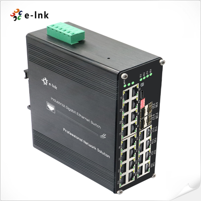 L2+ Ethernet Media Converter 24 Port 10/100/1000T 4 Port 1000X SFP DIN Rail Mount