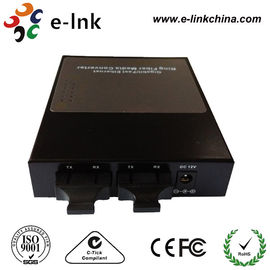 Single Mode Ring Type Fiber Ethernet Media Converter With SC Connector Black Box