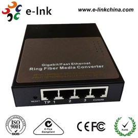 Single Mode Ring Type Fiber Ethernet Media Converter With SC Connector Black Box