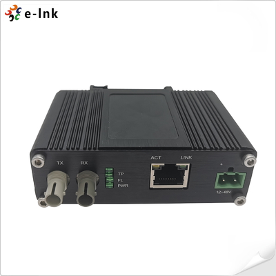Mini Industrial Ethernet Media Converter 10BASE-T To 10BASE-FL