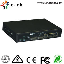 Entry level Ethernet POE Switch 4 x 10/100/1000Base - T(x) + 2 x 1000Base - FX