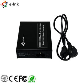 10/100/1000 BASE-T to 100/1000 BASE-X SFP Media Converter Fiber To Ethernet Built in Power Supply