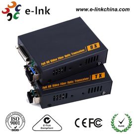 DVI-D Video To Fiber Media Converter Multi Mode 350 Meters LC SFP Including 1 Transmitter 1 Receiver
