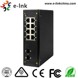 PoE Industrial Grade Ethernet Switch 8 10 / 100/1000 Base -T RJ45 Ports 2 Gigabit SFP Slot