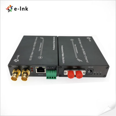 LNK-12GSDI Series Fiber Converter with 4K UHD Video Loop-out Gigabit Ethernet & RS485 Transmission