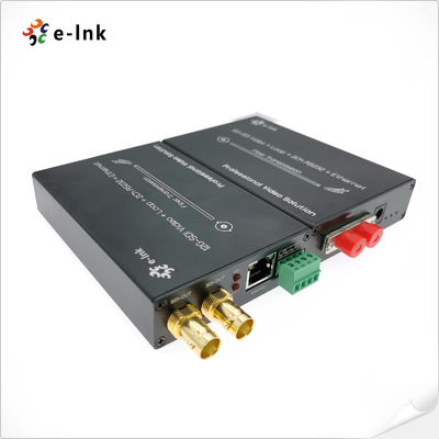 LNK-12GSDI Series Fiber Converter with 4K UHD Video Loop-out Gigabit Ethernet & RS485 Transmission