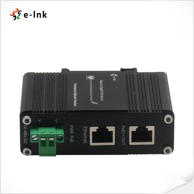 Industrial Gigabit PoE+ Injector IEEE 802.3bt 95W with Voltage Booster