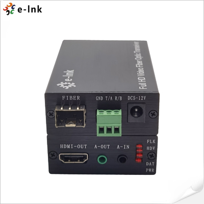 HDMI Fiber Optic Extender Long Distance Transmission with Bidirectional Audio and RS232