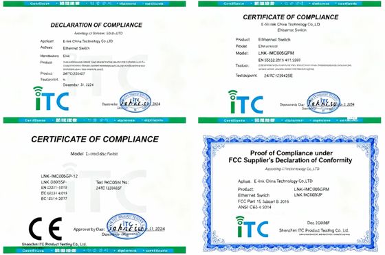 E-link Industrial 16-Port Gigabit PoE+ Ethernet Switch LNK-IMC016G Hardened DIN-Rail Mount Aluminum Alloy Network Switch for IP