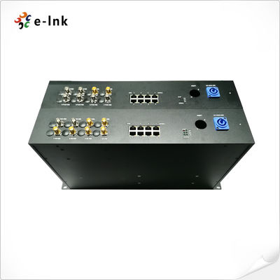 8Ch PoE 6Ch Forward SDI Fiber Optic Extender 2Ch 3G Simplex LC