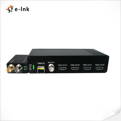 1550nm SDI To Fiber Optic Converter 3G 5W DWDM With 4Ch HDMI Output