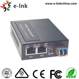 1 Interfejs SFP Fiber Ethernet Konwerter mediów z wbudowanym zasilaczem